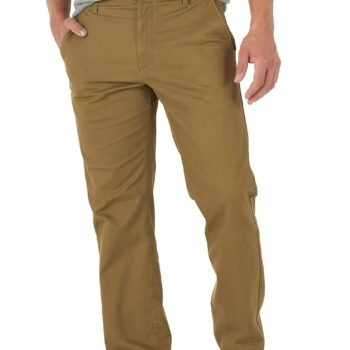 Men's  Flat Front Regular Straight Pant