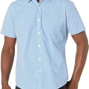 Men's Regular-Fit Short-Sleeve Poplin Shirt